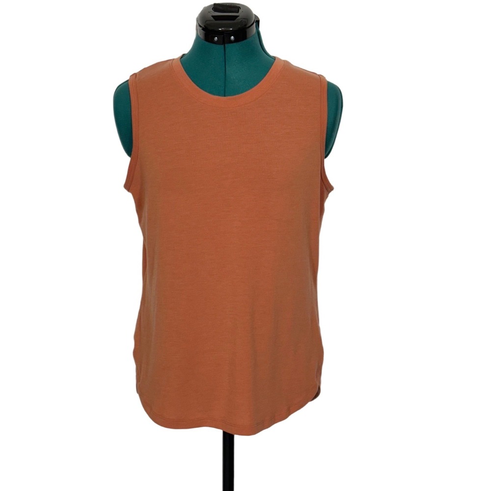 Kuhl Konstance Tank Top Sleeveless‎ Crew Neck Small Orange Performance 8477